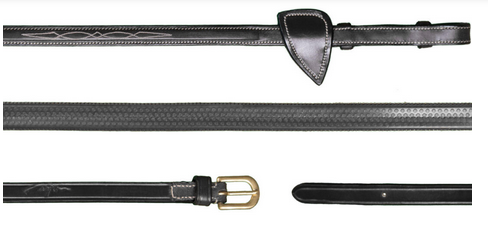 Dy'on 1/2 Rubber Reins With 7 Leather Loops