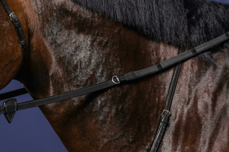 Dy'on 1/2 Howlett Rubber Reins With 7 Leather Loops