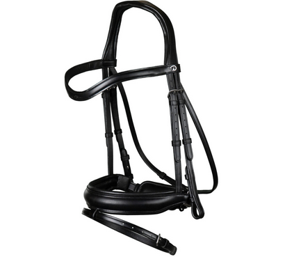 Dy'on Matte Medium Crank Noseband Bridle With Flash