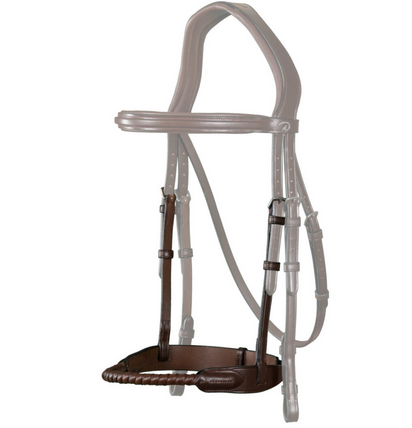 Dy'on Leather Covered Rope Noseband
