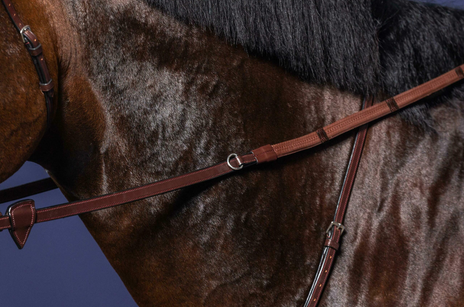 Dy'on 1/2 Howlett Rubber Reins With 7 Leather Loops