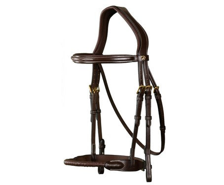 Dy'on Leather Covered Rope Noseband bridle