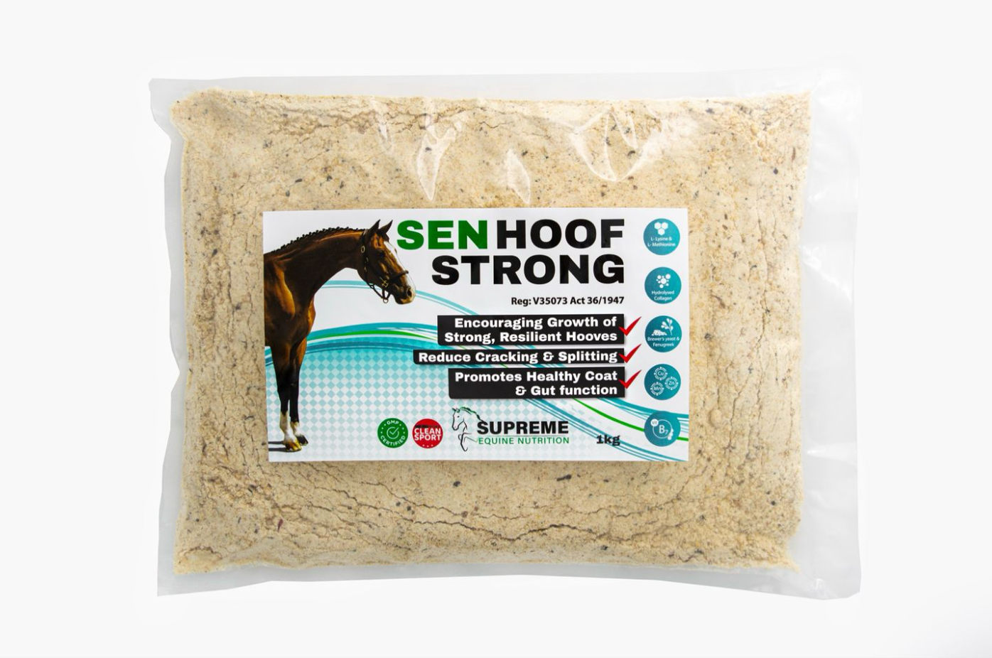 supreme equine nutrition hoof strong  horse supplement refill
