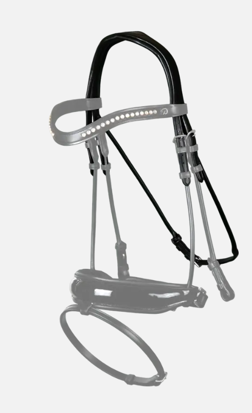 Dy'on Dressage Headpiece Round Leather