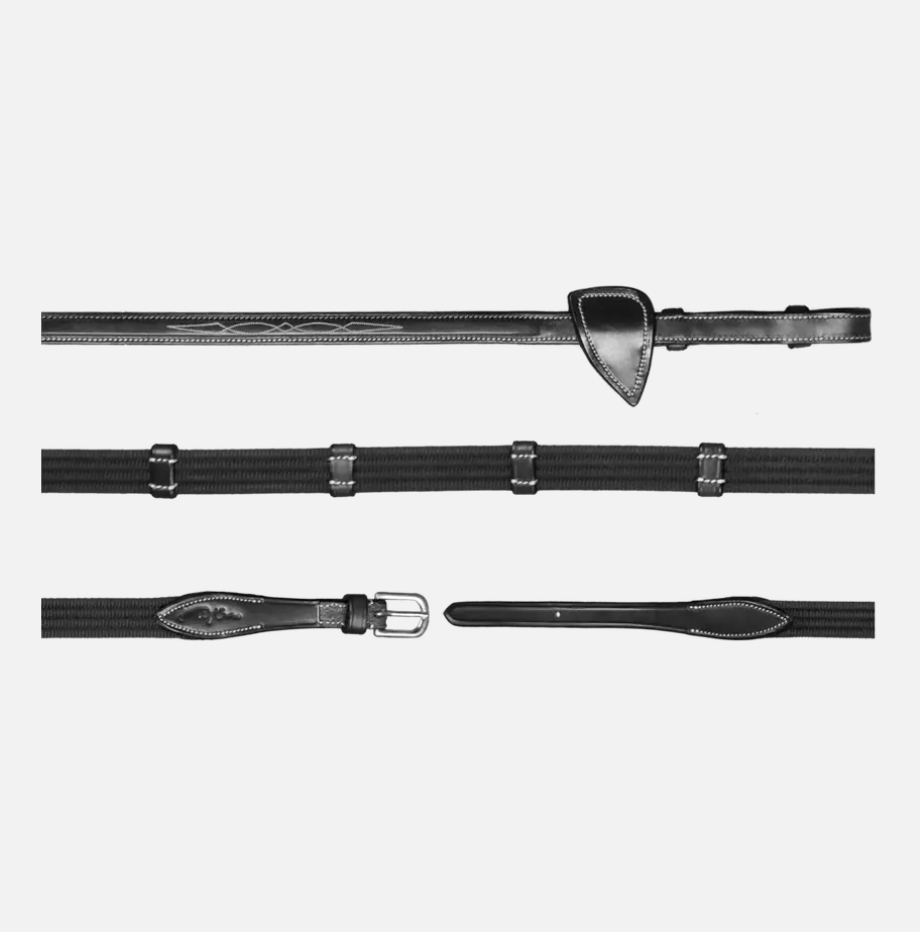 Dy'on Web reins with 9 leather loops