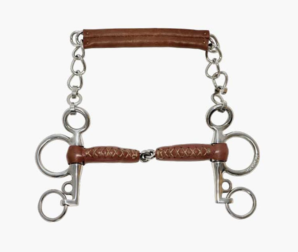 Metalab Leather Covered Curb Chain