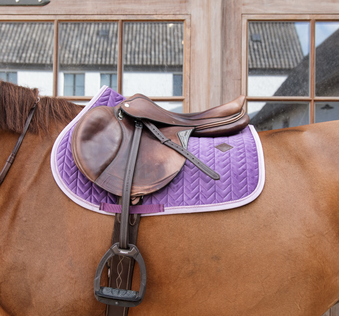 Kentucky Saddle Pad Velvet Contrast show jumping