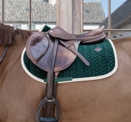 Kentucky Saddle Pad Velvet Contrast show jumping