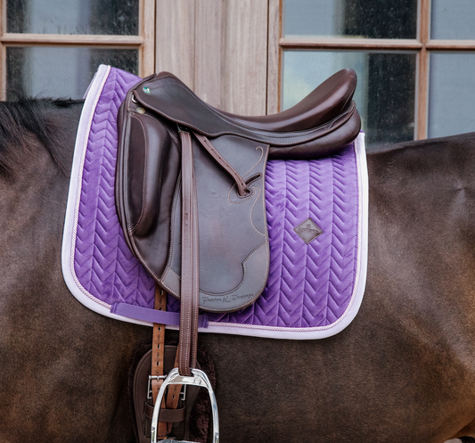 Saddle Pad DRESSAGE Velvet Contrast