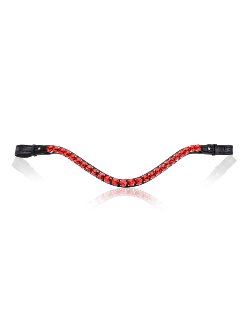Utzon Equestrian browband empire ruby colour