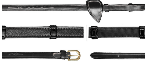 Dy'on 5/8 Hunter Reins With 7 Leather Loops