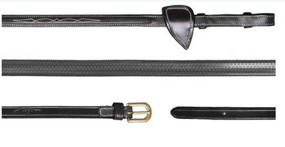 Dy'on 1/2 Rubber Reins With 7 Leather Loops