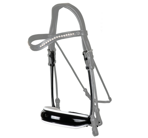 Dy'on Patent Large Crank Noseband With White Padding