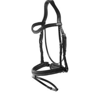 Dy'on Plaited Flash Noseband Bridle with Pull back