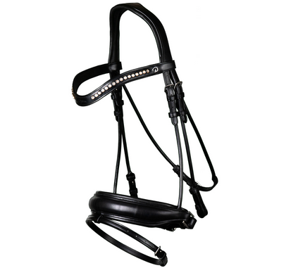 Dy'on Matte Large Crank Noseband Bridle With Flash