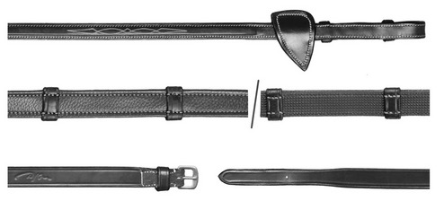 Dy'on 5/8 Hunter Reins With 7 Leather Loops