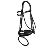 Load image into Gallery viewer, Dy&#39;on Matte Large Crank Noseband Bridle With Flash
