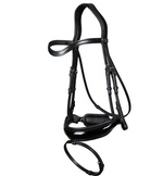 Load image into Gallery viewer, Dy&#39;on Patent Large Crank Noseband Bridle With Flash
