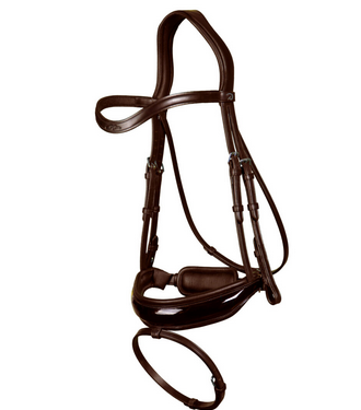 Dy'on Patent Large Crank Noseband Bridle With Flash