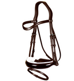 Load image into Gallery viewer, Dy&#39;on Patent Large Crank Noseband Bridle With White Padding And Flash
