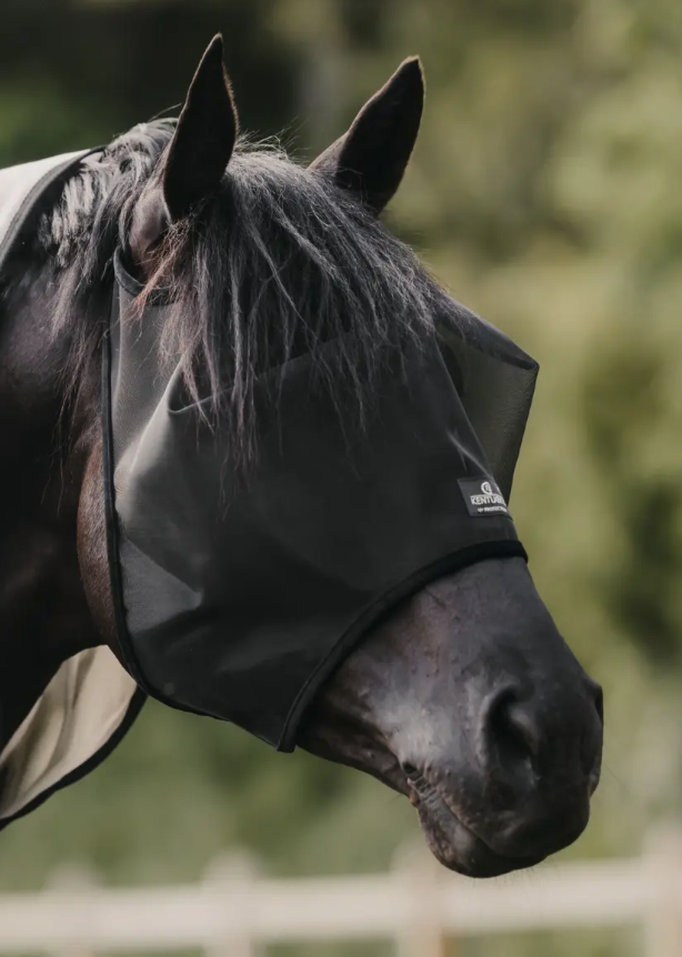 Kentucky fly mask classic without ears in black