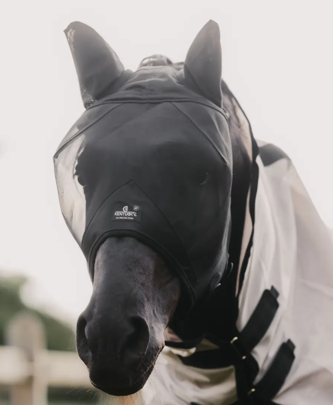 Kentucky fly mask classic with ears in blak