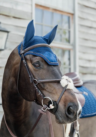 Kentucky Fly Veil Wellington Velvet Pearls