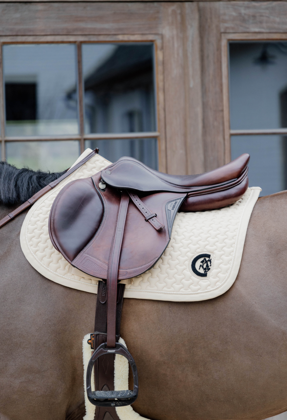 Kentucky Saddle Pad Plaited 3D logo JUMPING