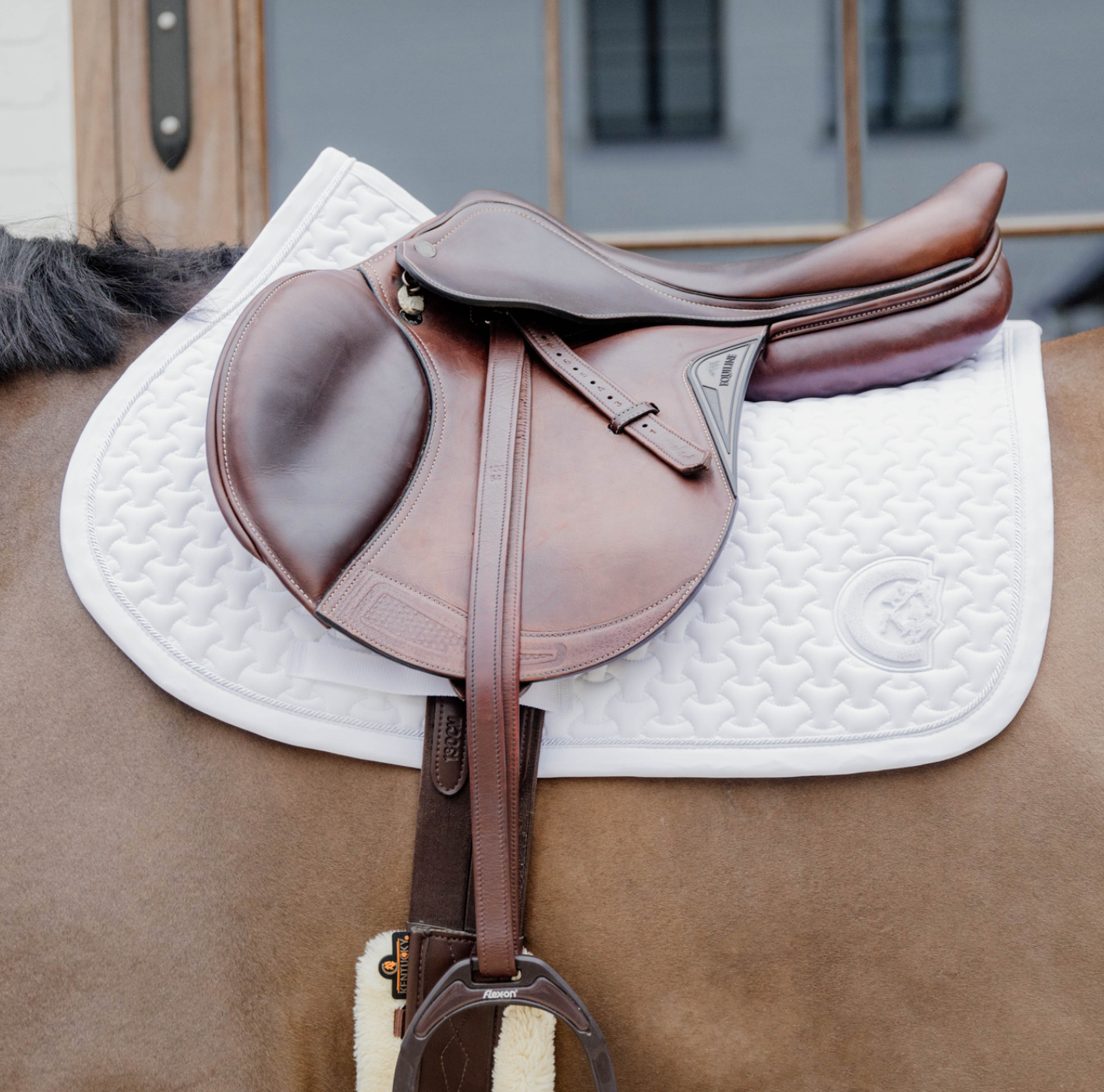 Kentucky Saddle Pad Plaited 3D logo JUMPING