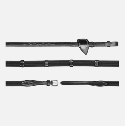 Dy'on Web reins with 9 leather loops