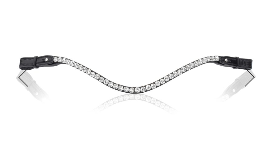 utzon browband elegant 6mm clear cyrstals