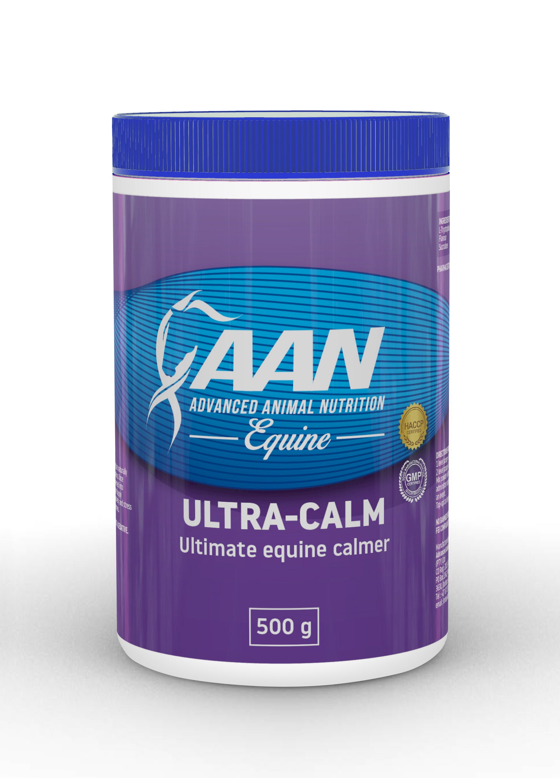 AAN Ultra calm supplement has the active ingredient L-Tryptophan which is the best supplement to calm your horse down