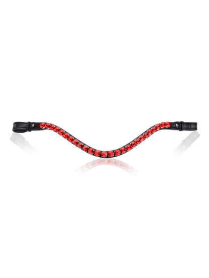 Utzon Equestrian browband empire ruby colour